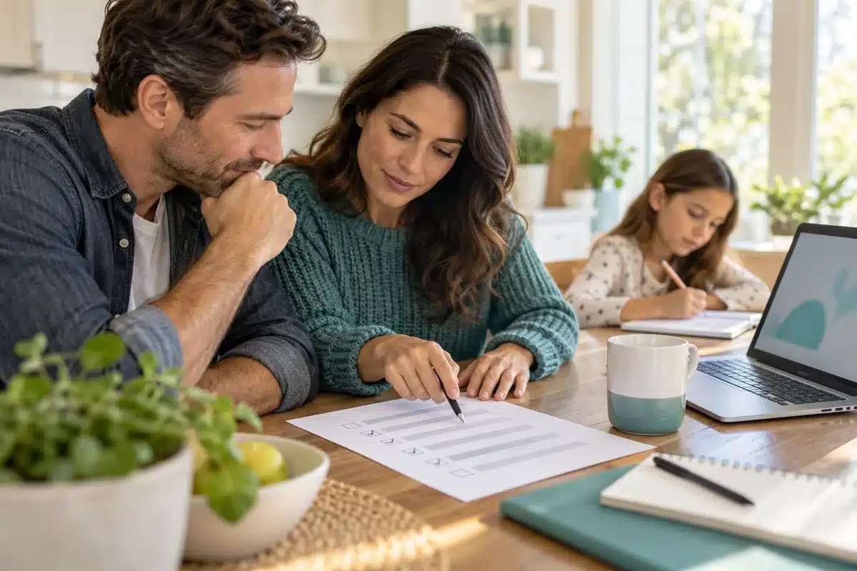 How Much Health Insurance Do I Need? A Household Coverage Checklist How much health insurance do I need? Parents reviewing a household coverage checklist