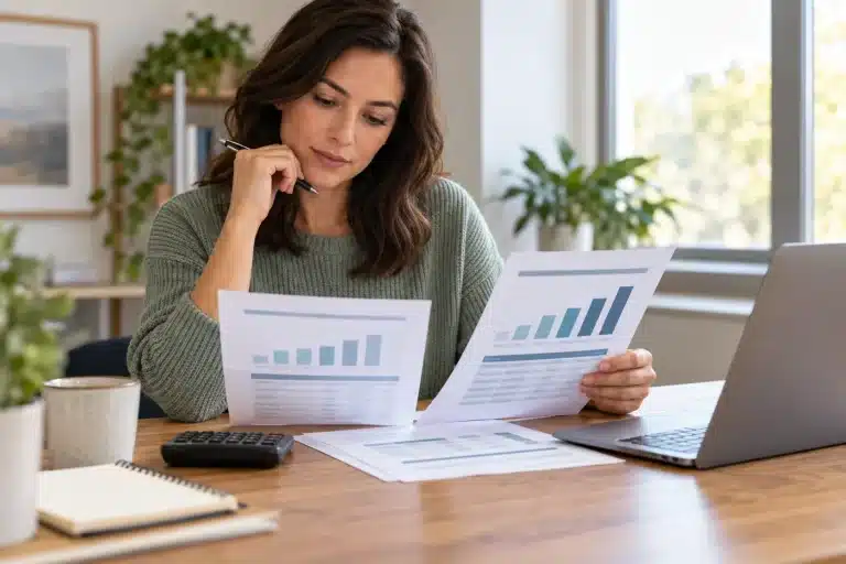 Employee comparing a health insurance premium increase and annual benefits statements